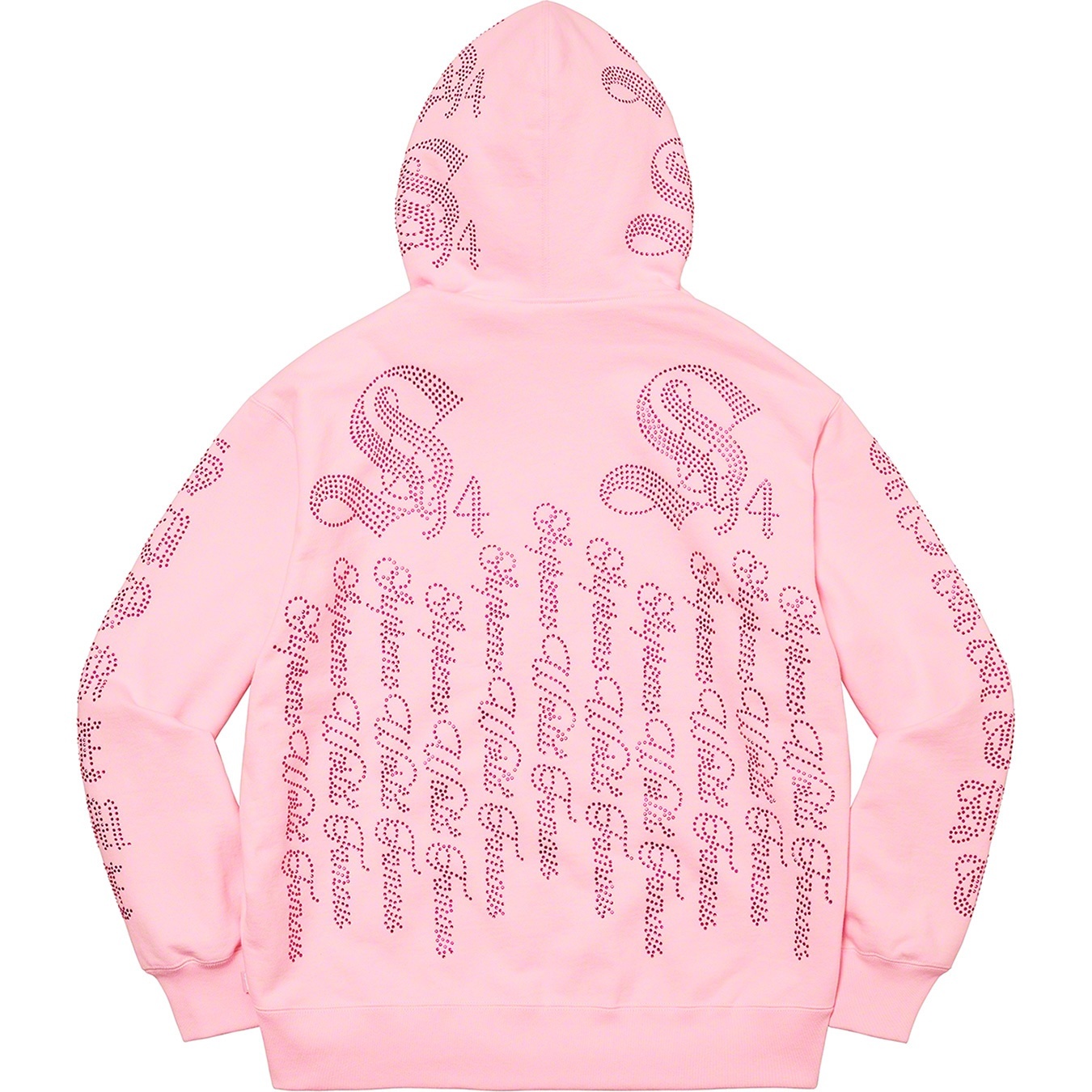 Rhinestone Zip Up Hooded Sweatshirt view 5